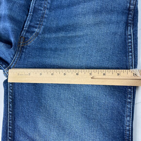 Re/Done Jeans Womens 31x31* 90s High Rise Loose Straight Jetty Blue Denim Tag 30 - Picture 14 of 16